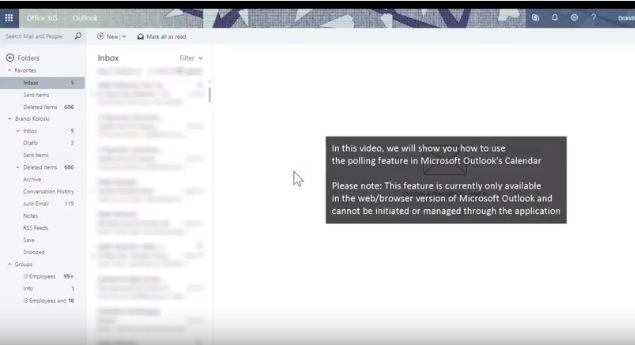 How to use Microsoft Office 365 Outlook Calendar Polls