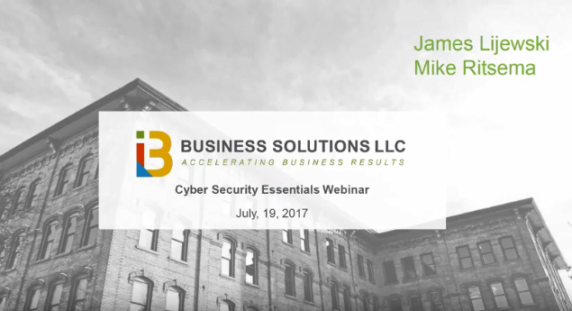 i3 Business Solutions – Top 5 Cyber Security Checklist